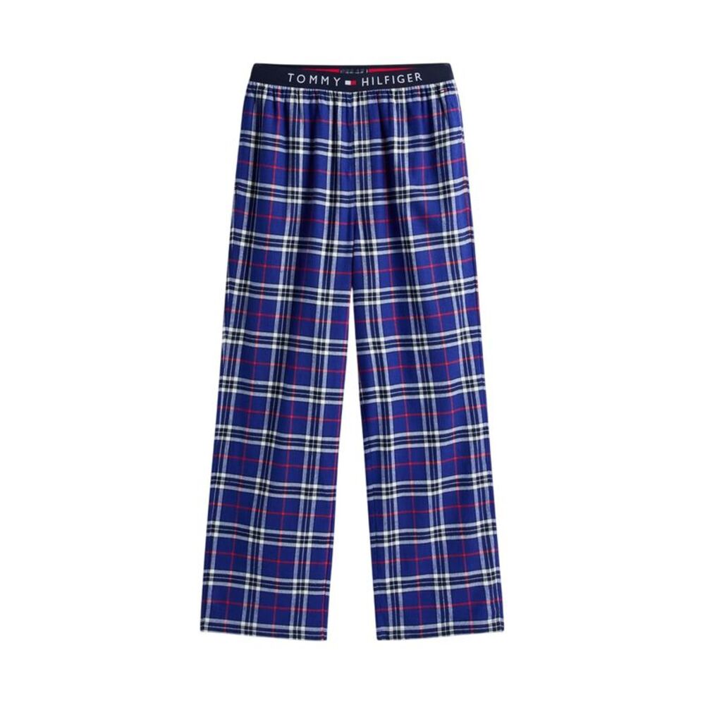 Tommy Hilfiger Mens Flannel Plaid Pajama Bottoms / Blue - Picture 1 of 5